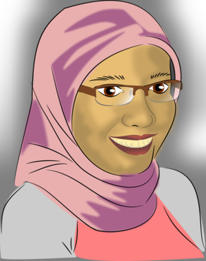 clip art clipart svg openclipart woman lady female asia muslim portrait 女孩 face smile indonesia glasses diversity ethnic beautiful malaysian malay beauty hijab veil clolor spectacles multicultural 剪贴画 女人 女性 女士 微笑 肖像 头像