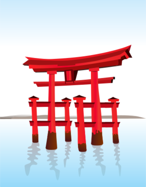 building clip art clipart svg openclipart architecture color tradition landmark asia traditional japanese japan culture relegion shinto torii shinto shrine 剪贴画 颜色 建筑 建筑物 日本 日本人