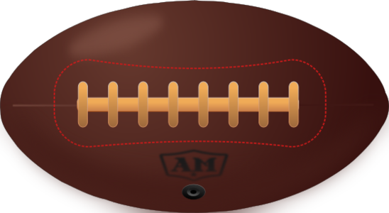 clip art clipart svg openclipart brown vintage retro us ball football 运动 sports usa leather rugby american football nfl 剪贴画 复古 球 美国 足球