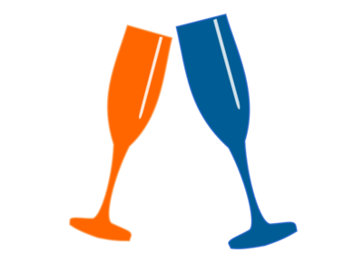 clip art clipart svg openclipart blue flute glass orange party wine celebration celebrate champagne cheers glasses serving toast reception bubbly happy times stemware 剪贴画 蓝色 橙色 庆祝 派对 宴会 玻璃