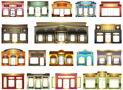 clip art clipart svg openclipart window door color shop store traditional store front storefront entrance exit high street hfs 剪贴画 颜色