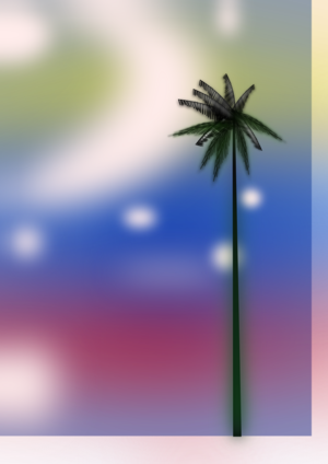 clip art clipart svg openclipart green color blue tree fun sun party stars pink lights tropical palm greenery 剪贴画 颜色 绿色 草绿 绿化 蓝色 树木 派对 宴会 粉红 粉红色 太阳