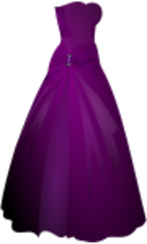 clip art clipart svg openclipart color female dress purple wear long fashion ladies gown girl's warderobe 剪贴画 颜色 女人 女性 紫色 时尚 流行
