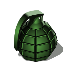 clip art clipart svg openclipart green small color hand soldier war explosive grenade weapon bomb throwing trow 剪贴画 颜色 绿色 草绿 手