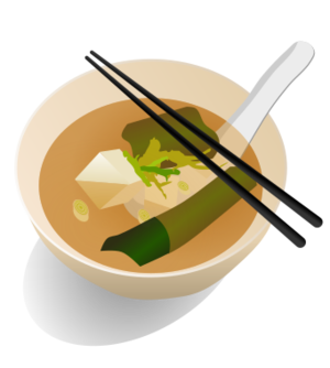 clip art clipart svg openclipart color 食物 asia traditional japanese dish serve japan breakfast meal tofu recipe soup chopsticks 剪贴画 颜色 日本 日本人