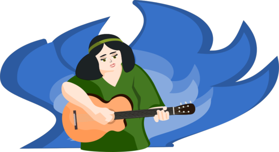 clip art clipart svg openclipart colorful green color blue 音乐 play song concert guitar woman lady acoustic 女孩 performance playing singing solo folk vector bard 剪贴画 颜色 绿色 草绿 女人 女性 蓝色 女士 彩色 多彩