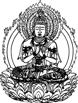 clip art clipart svg openclipart black history white statue asia god praying figure tourism japan culture great attraction spiritual grave lotus buddha flaming religon daibutsu kamakura visitors tourists 剪贴画 黑色 白色 日本 历史