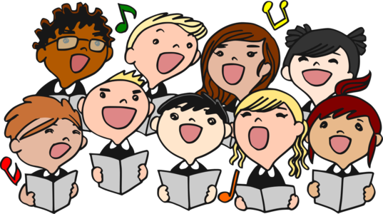 clip art clipart svg openclipart color 音乐 orchestra song concert church 男孩 happy kids children 女孩 musical notes voice singing choir choral 剪贴画 颜色 小孩 儿童