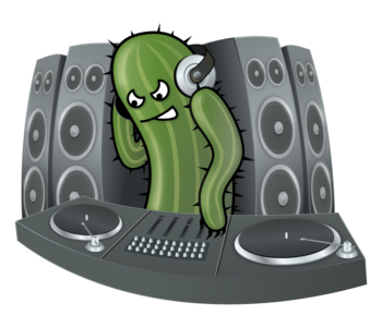 clip art clipart svg openclipart green color dj 音乐 desk party playing stage speaker loud speakers festival cactus mix mixer mixing djing 剪贴画 颜色 绿色 草绿 派对 宴会