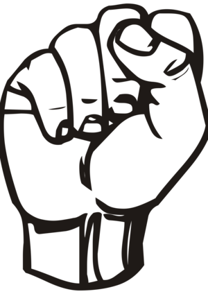 clip art clipart svg openclipart speech message sign symbol hand part letter gesture fist body communication solidarity language communicate nonverbal communication signer defiance 剪贴画 符号 标志 手 信息 说话