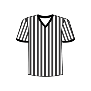clip art clipart svg openclipart black play white football soccer signal shirt judge rules t-shirt tee striped referee 剪贴画 黑色 白色 足球