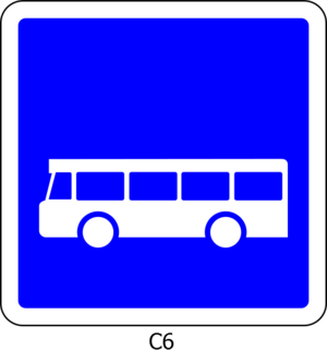 clip art clipart svg openclipart color blue white road sign round warning signal notice bus traffic signpost board roadsign caution information bus lane bus only 剪贴画 颜色 标志 白色 蓝色 路标 公路 马路 道路 指示牌 警告