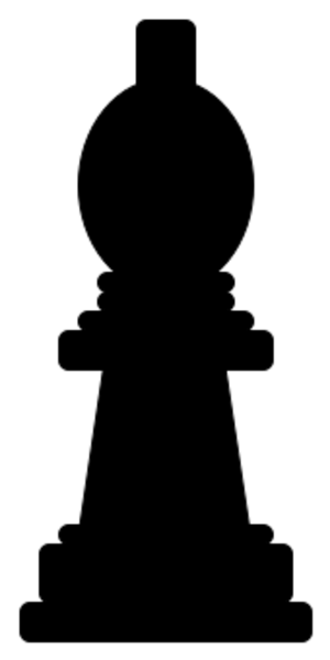 clip art clipart svg openclipart black play white silhouette game figure board chess piece bishop 剪贴画 剪影 黑色 白色 游戏