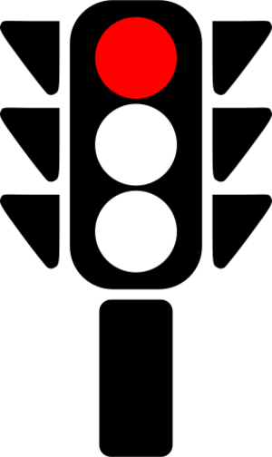 clip art clipart svg openclipart red black road sign symbol light traffic stop crossroad semaphore 剪贴画 符号 标志 黑色 红色 公路 马路 道路