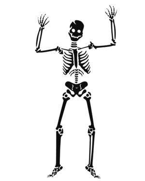 clip art clipart svg openclipart black white silhouette 图标 halloween sign symbol skeleton human scary skull avatar spooky ghost free corps x-ray 31 october 剪贴画 符号 标志 剪影 黑色 白色 万圣节 人类 人 头像 恐怖