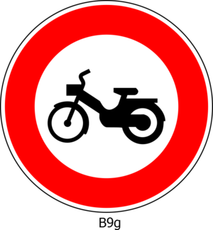 clip art clipart svg openclipart red color white road sign warning signal notice circle traffic signpost board roadsign caution information ban prohibit moped no mopeds 剪贴画 颜色 标志 白色 红色 路标 圆形 公路 马路 道路 指示牌 警告