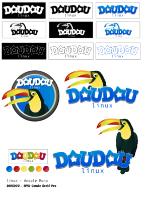 clip art clipart svg openclipart 图标 sign mascot logo competition version operate proposal doudou doudoulinux linuux opertaing logo symbol 剪贴画 标志