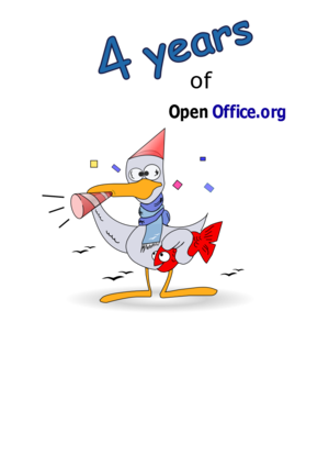 clip art clipart svg openclipart color 动物 animals drawing cartoon fish mascot party character celebration celebrate duck otto aniversary openoffice.org 剪贴画 颜色 卡通 庆祝 派对 宴会