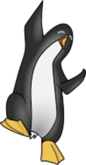 clip art clipart svg openclipart color 动物 bird cartoon mascot penguin zoo happy fun joy tux linux celebrate jumping north south brand pole jump 剪贴画 颜色 卡通 鸟