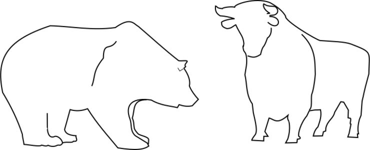 clip art clipart svg openclipart black 动物 line art white silhouette outline bear exchange stock bull dangerous 剪贴画 剪影 线描 线条画 黑色 白色