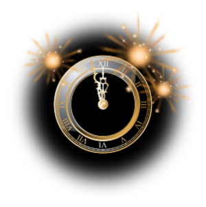 clip art clipart svg openclipart black classic gold clock new year celebrate golden wish plated analog congratulations analogue firework silvester new year's midnight 剪贴画 黑色 黄金 金色 新年