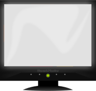 clip art clipart svg openclipart black computer white hardware monitor screen crt tv flatscreen generic gloss lcd screen lcd hd 剪贴画 计算机 电脑 黑色 白色 屏幕 显示屏 硬件