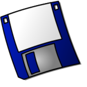clip art clipart svg openclipart color blue old computer pc retro cartoon save hardware disk floppy storage memory portable it capacity dikette 剪贴画 颜色 卡通 计算机 电脑 蓝色 硬件 复古