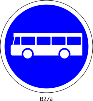 clip art clipart svg openclipart color blue white road sign round warning signal notice bus traffic signpost board roadsign caution information buses only bus lane 剪贴画 颜色 标志 白色 蓝色 路标 公路 马路 道路 指示牌 警告