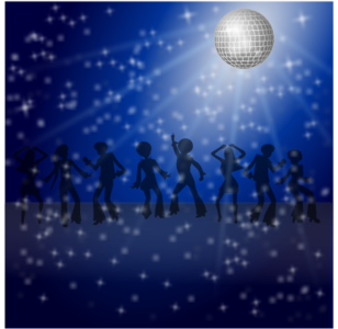 clip art clipart svg openclipart blue 音乐 dancing silhouette woman background man party stars night young dancer disco starlit 剪贴画 男人 剪影 女人 女性 蓝色 派对 宴会 年轻