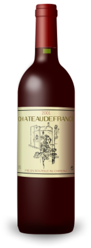 svg openclipart red beverage drink color french reflection alcohol bottle wine france drinking drinkware region alcoholic bordeaux 颜色 红色 饮料 饮品