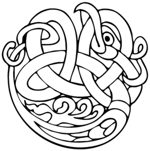 clip art clipart svg openclipart black white celtic 艺术 ornament decoration snake dragon type knot knotwork special representations decorative art 剪贴画 装饰 黑色 白色