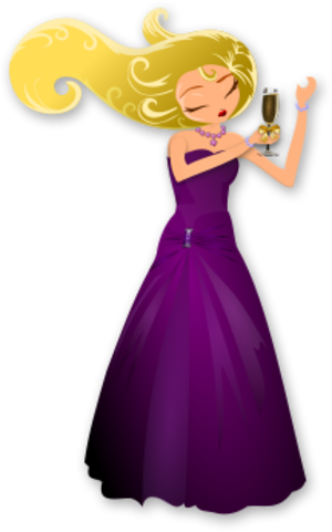 clip art clipart image svg openclipart color dancing woman female happy glass party stage purple wear champagne dance holding steps pose glamorous gown formal 剪贴画 颜色 女人 女性 派对 宴会 玻璃 紫色