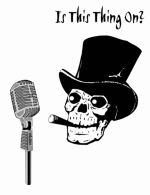 clip art clipart svg openclipart black 音乐 white head humor dead performance skeleton skull word slogan announcer performer microhone dead head 剪贴画 黑色 白色