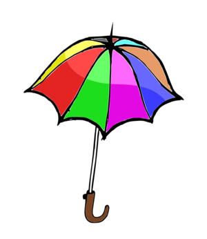 clip art clipart svg openclipart color cartoon coloring book tool protection colored cover umbrella raining shade rain colorfull showers brolly 剪贴画 颜色 卡通 工具 保护