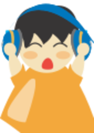 clip art clipart image svg openclipart color 音乐 男孩 cartoon happy man orange listen shirt male young radio handset headphone 剪贴画 颜色 卡通 男人 男性 橙色 年轻