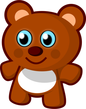 clip art clipart svg openclipart brown 动物 bear toy children playing cute hug soft teddy huggy plaything 剪贴画 小孩 儿童 可爱 玩具
