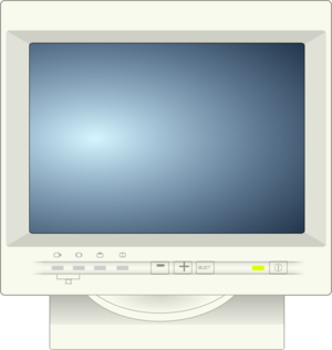 clip art clipart svg openclipart color computer pc display hardware monitor screen crt television tv 剪贴画 颜色 计算机 电脑 屏幕 显示屏 硬件