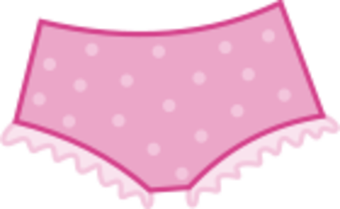 svg openclipart color woman lady female clothing pink clothes dotted lace underwear knickers panties undies 颜色 女人 女性 女士 粉红 粉红色 衣服