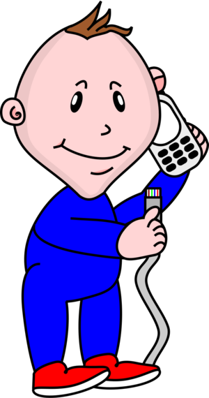 clip art clipart svg openclipart color 宝宝 phone mobile parents network call holding cable engineer cat 5 caommunicate 剪贴画 颜色 网络
