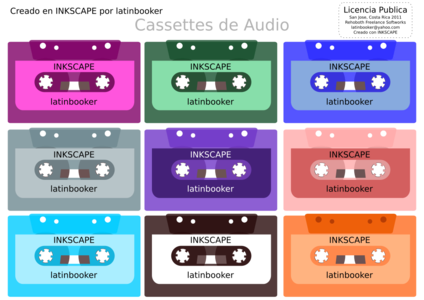 clip art clipart image svg openclipart color 音乐 play old sound cassette player tape 剪贴画 颜色 声音
