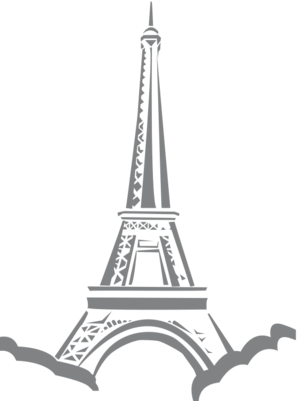 clip art clipart svg openclipart grey landmark travel paris eiffel tower france vacation tourism spot attraction agency visit visitors 剪贴画 旅行 灰色