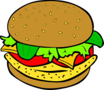 clip art clipart svg openclipart color 食物 summer outdoors dinner lunch menu fastfood fast food chicken cheese meat barbeque tomato beef eat picnic meal bun snack pub steak onion lettuce barbecue burger hamburger american food bbq cheeseburger fried greasy spoon grill grilled groundbeef onions pickle pickles quick smoked smokehouse tomatoes toppings wholesome 剪贴画 颜色 夏天 夏季 夏日 吃的 菜单