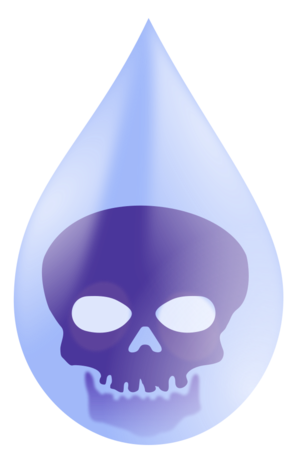 clip art clipart svg openclipart blue drop water toxic waterdrop skull ecology pollution polluted non-drinkable 剪贴画 蓝色 水