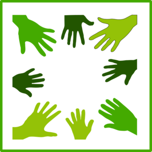 clip art clipart svg openclipart green 图标 sign symbol hand save hands ecology eco solidarity fingers five ecological 剪贴画 符号 标志 绿色 草绿 手