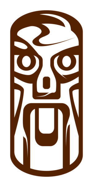 clip art clipart svg openclipart color history mythology tribal man statue tiki wooden wood face male carving first stylised weird maori 剪贴画 颜色 男人 男性 木制品 木材 木头 历史