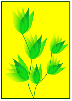 clip art clipart svg openclipart green 花朵 yellow flora brasil brazil lotus brazilian brasilian 剪贴画 绿色 草绿 黄色