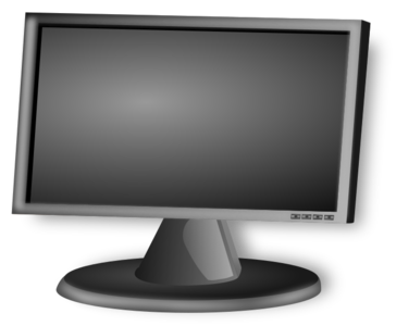 clip art clipart svg openclipart black computer white grayscale hardware monitor screen crt tv gloss lcd screen lcd hd 剪贴画 计算机 电脑 黑色 白色 去色 屏幕 显示屏 硬件