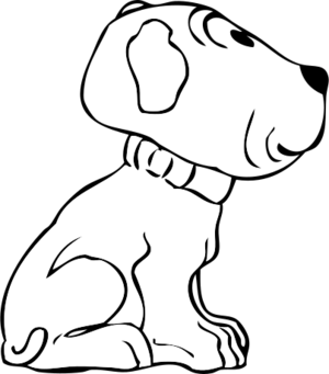 clip art clipart svg openclipart black 动物 white mammal coloring book dog sitting friend barking bark owner 剪贴画 黑色 白色 哺乳类动物 狗