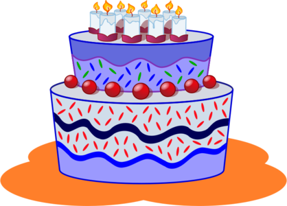 clip art clipart svg openclipart red 食物 blue party celebration celebrate candle 生日 cake age birthday cake 剪贴画 红色 蓝色 庆祝 派对 宴会