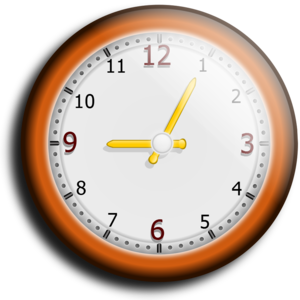 clip art clipart svg openclipart brown color time clock measure wall hour second minute 剪贴画 颜色